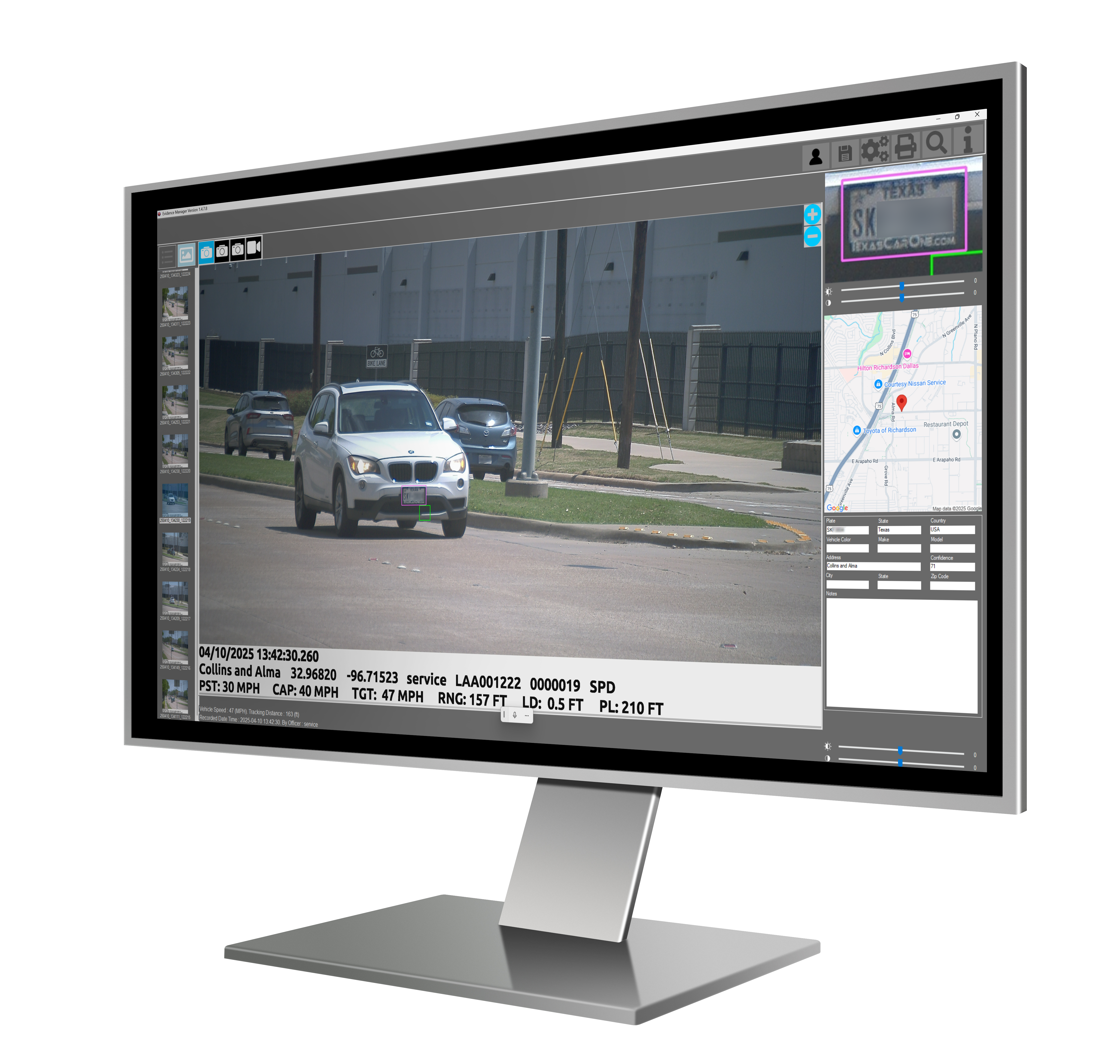 New Monitor-Left-face-Command-Center-Evidence Evidence Manager software screenshot
